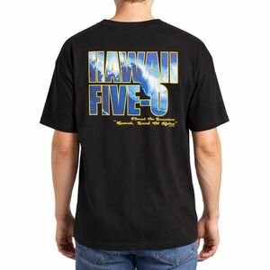 Vintage Hawaii Five-0 TV Show Graphic Tee XL Black Y2K